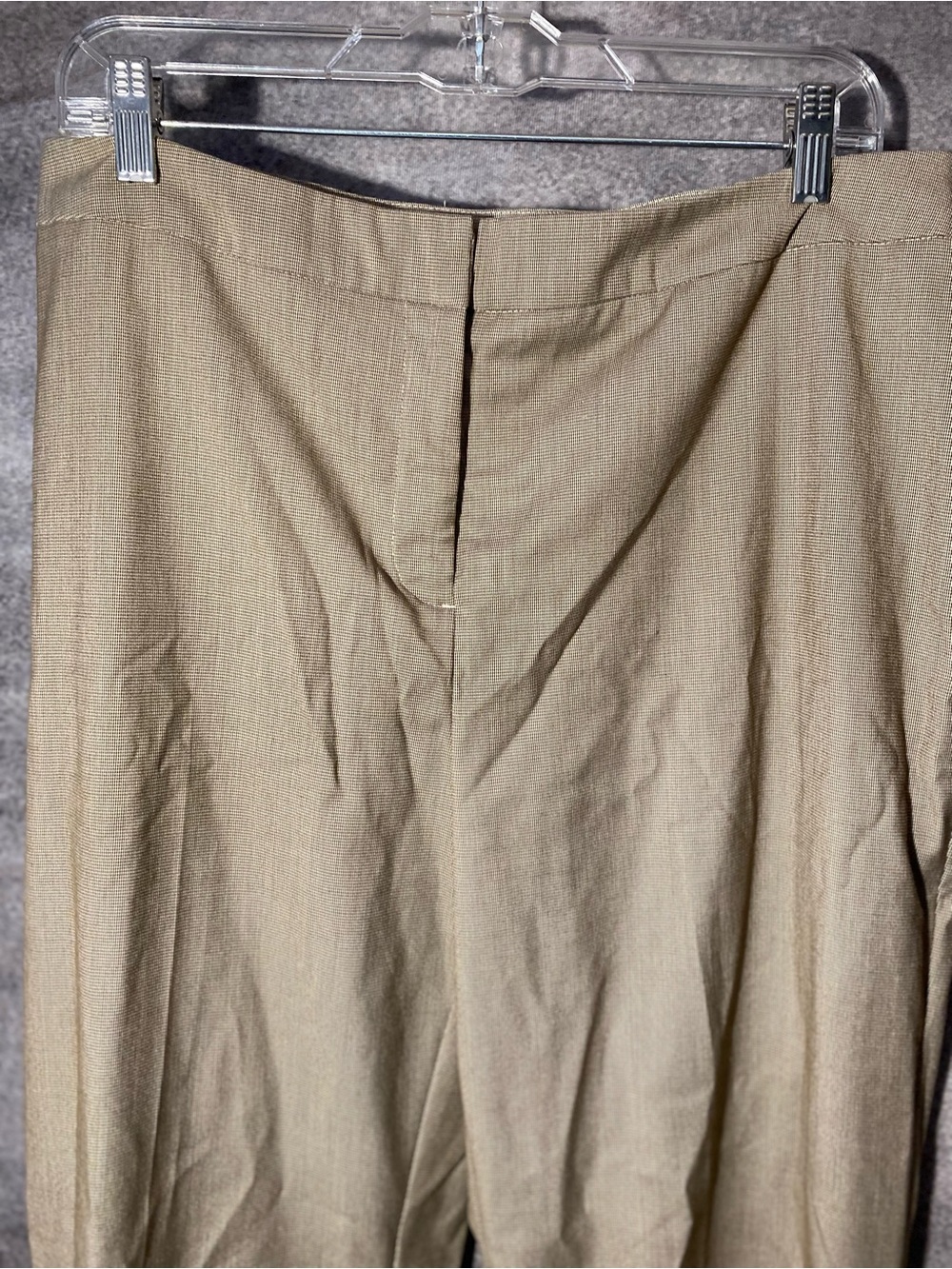 212 Collection Womens Dress Pants Size 14 Average Classic Fit Tan Houndstooth - Picture 3 of 10